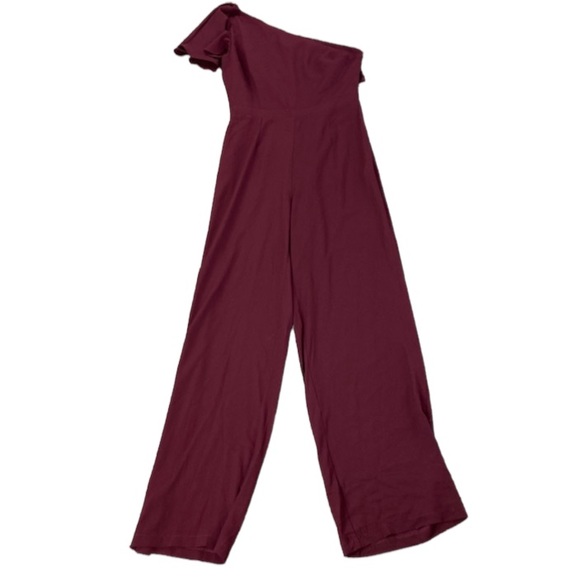 BB Dakota RSVP  L.a Crepe One Shoulder Jumpsuit - Picture 2 of 8